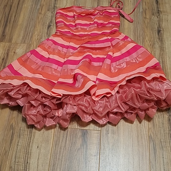 Alice+Olivia Hot Pink Party Dress - Picture 3 of 9